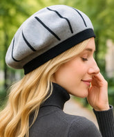 Boina Feminina Francesa de Lã Moderna Elegante | Angel